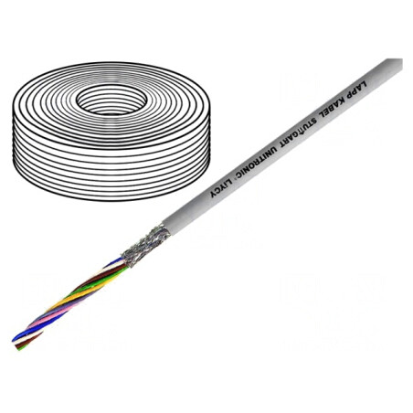 Cablu UNITRONIC® LiYCY 18x0,5mm2 PVC Gri 500V 100m | Electronic-mag.ro | Componente Electronice