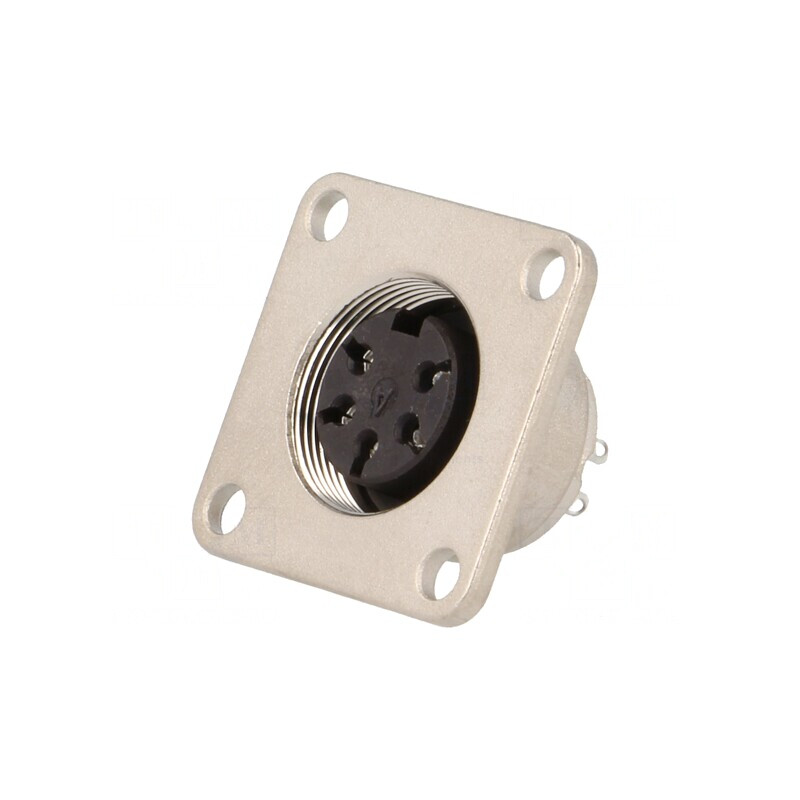 Conector M16 Soclu Mamă 5 Pin 300V IP65/IP67 | Electronic-mag.ro | Componente Electronice