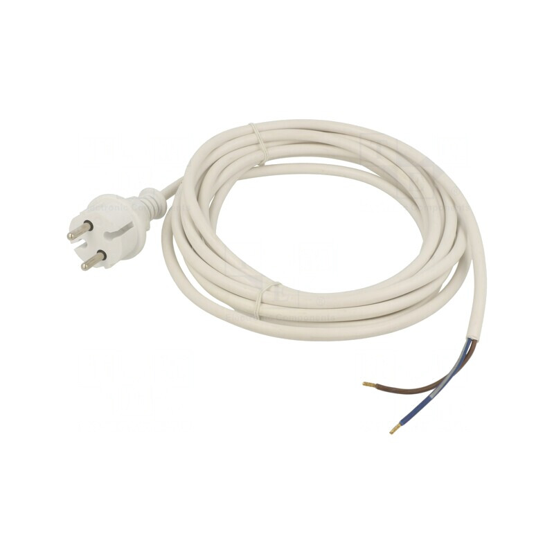 Cablu Electric PVC 5m Alb 16A 250V 2x1,5mm2 | Electronic-mag.ro | Componente Electronice Cablu Electric PVC 5m Alb 16A 250V 2x1,5mm2 | Electronic-mag.ro | Componente Electronice