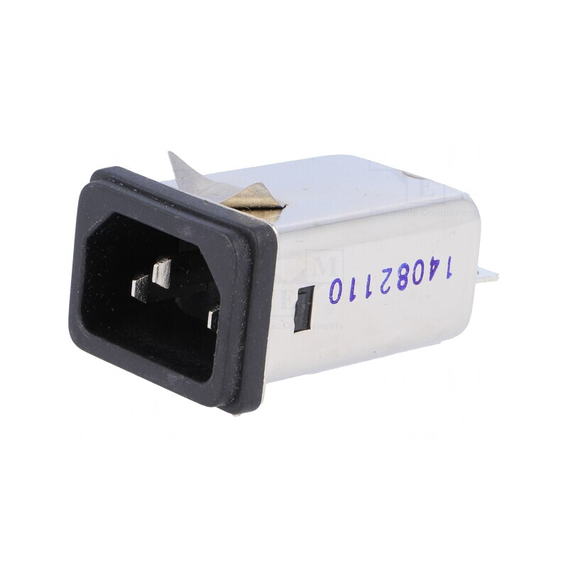 Conector Alimentare AC IEC 60320 6A 250VAC 0.7mH | Electronic-mag.ro | Componente Electronice