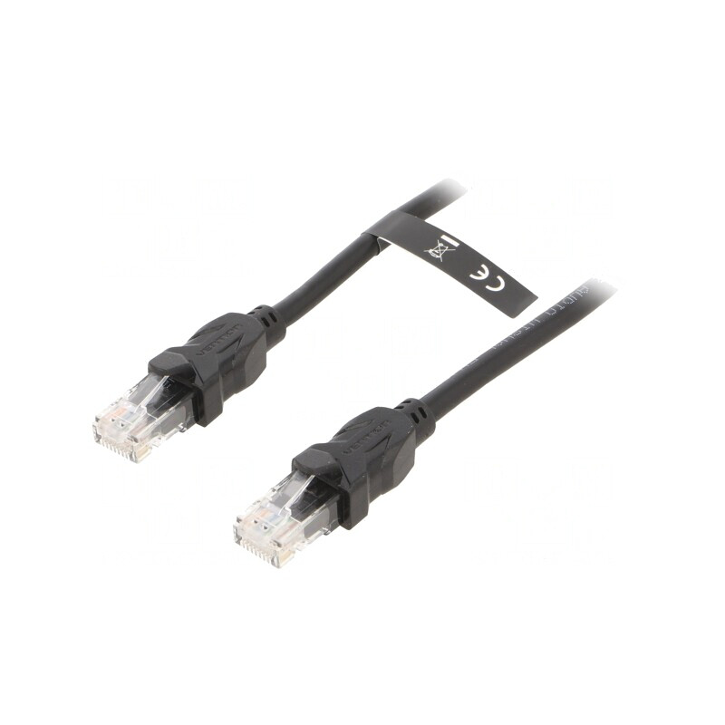 Patch Cord UTP Cat6 Negru 10m | Electronic-mag.ro | Componente Electronice