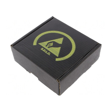 Cutie ESD cu Burete 100x100x38mm Neagră | Electronic-mag.ro | Componente Electronice
