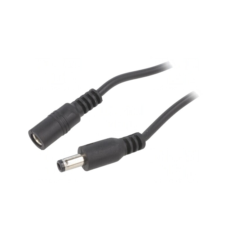 Cablu Alimentare DC 5,5/2,5mm Negru | Electronic-mag.ro | Componente Electronice