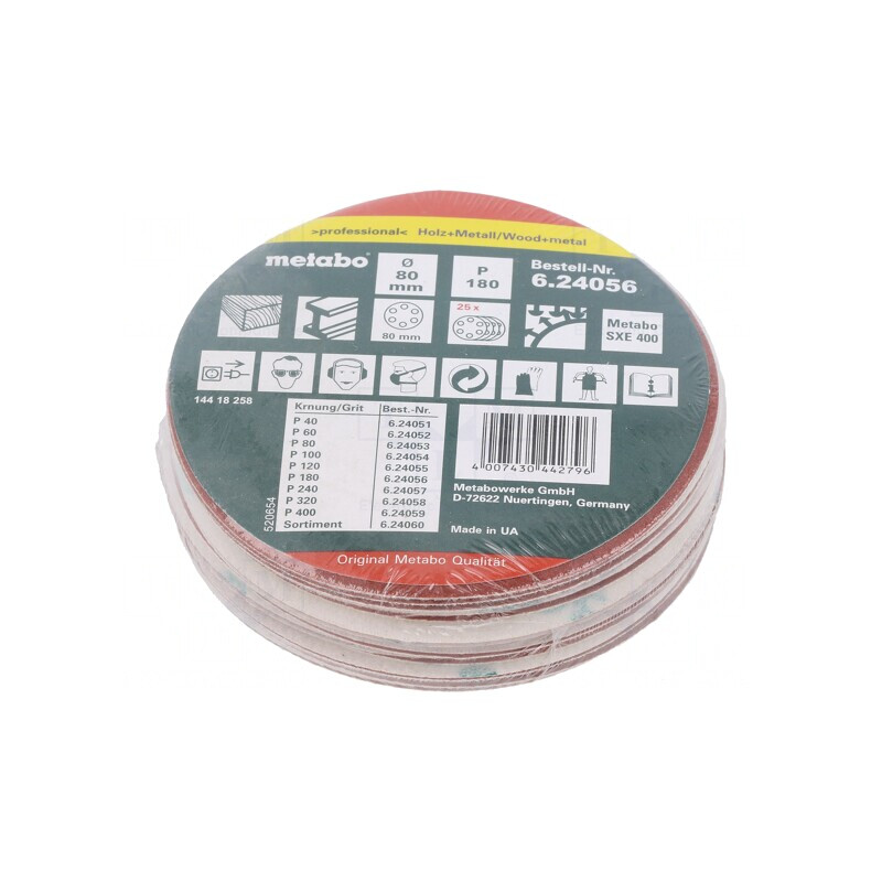 Şmirghel Autoadeziv 80mm Granularitate 180 25buc | Electronic-mag.ro | Componente Electronice