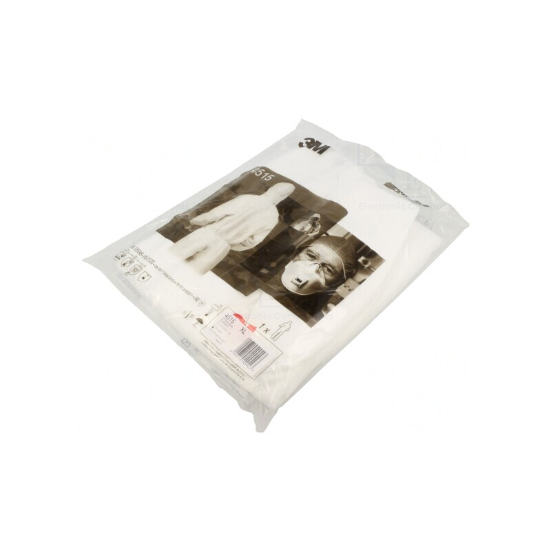 Combinezon de Protecție XL Alb cu Hota | Electronic-mag.ro | Componente Electronice