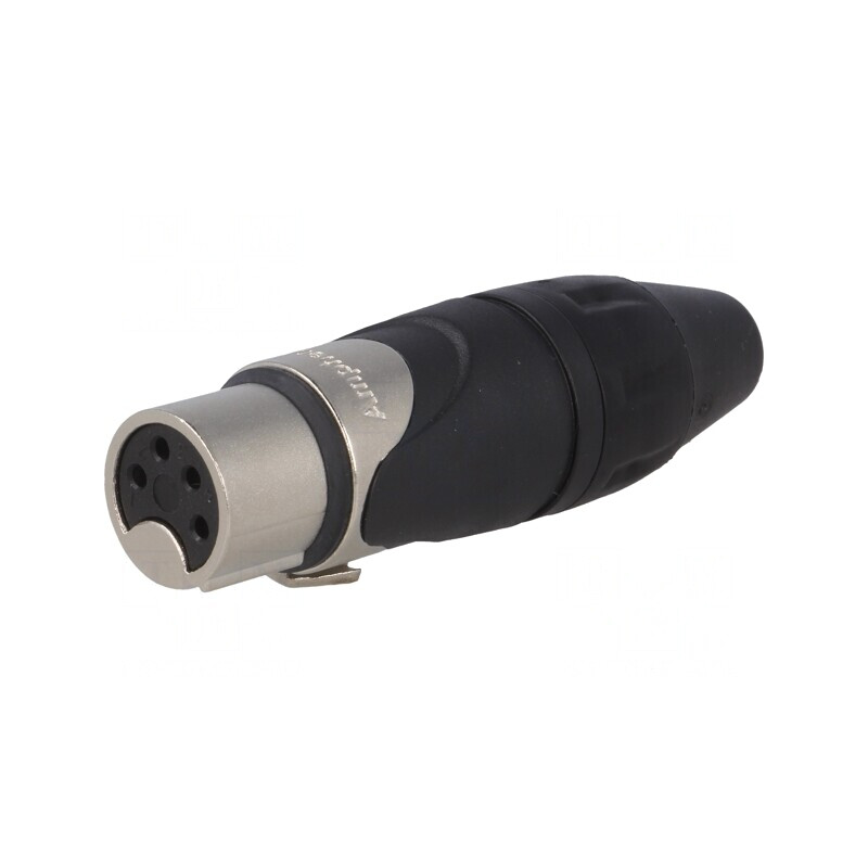 Mufă XLR mamă 4 pini cablu 133V 10A | Electronic-mag.ro | Componente Electronice