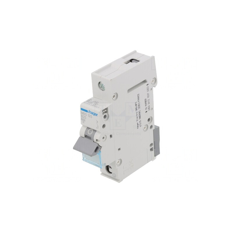 Întrerupător de supracurent 25A 1P 6kA 230/400VAC | Electronic-mag.ro | Componente Electronice