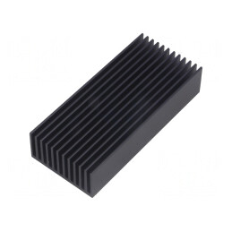Radiator Extrudat cu Aripioare Negru 100mm 45mm 22mm | Electronic-mag.ro | Componente Electronice