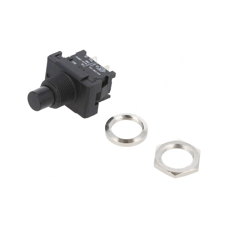 Comutator Apăsare SPST-NC 6A 250V IP40 | Electronic-mag.ro | Componente Electronice