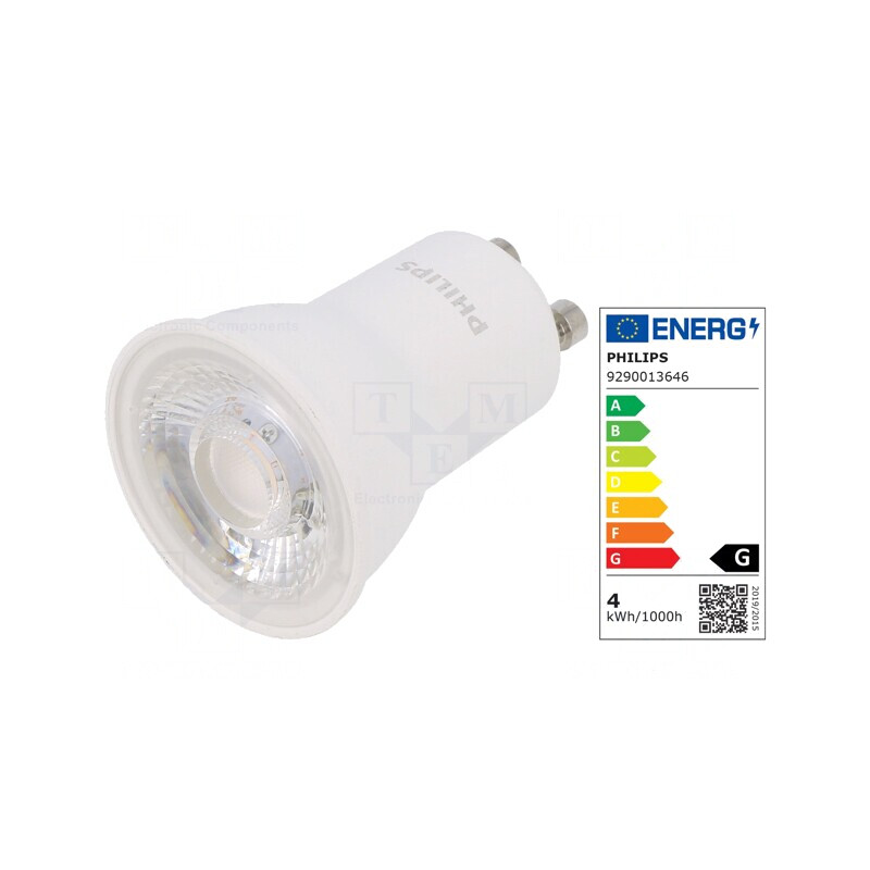 Lampă LED GU10 3,5W 2700K 240lm 36° | Electronic-mag.ro | Componente Electronice