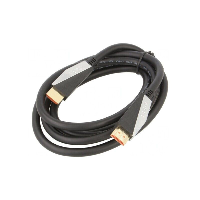 Cablu HDMI 2.0 PVC 1,8m Negru | Electronic-mag.ro | Componente Electronice