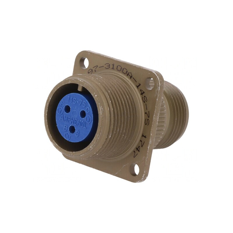 Conector Circular Aluminiu 14S 97 Oliv | Electronic-mag.ro | Componente Electronice