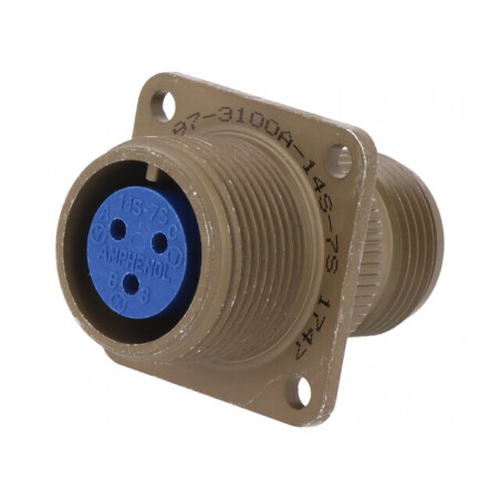 Conector Circular Aluminiu 14S 97 Oliv | Electronic-mag.ro | Componente Electronice