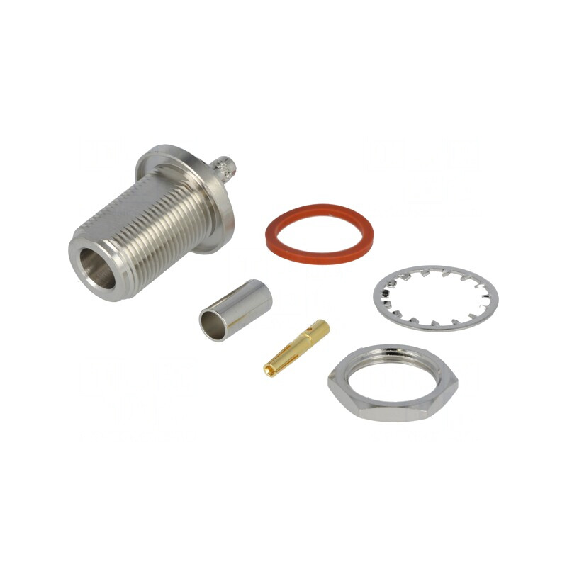 Soclu N mamă drept 50Ω pentru panou PTFE | Electronic-mag.ro | Componente Electronice