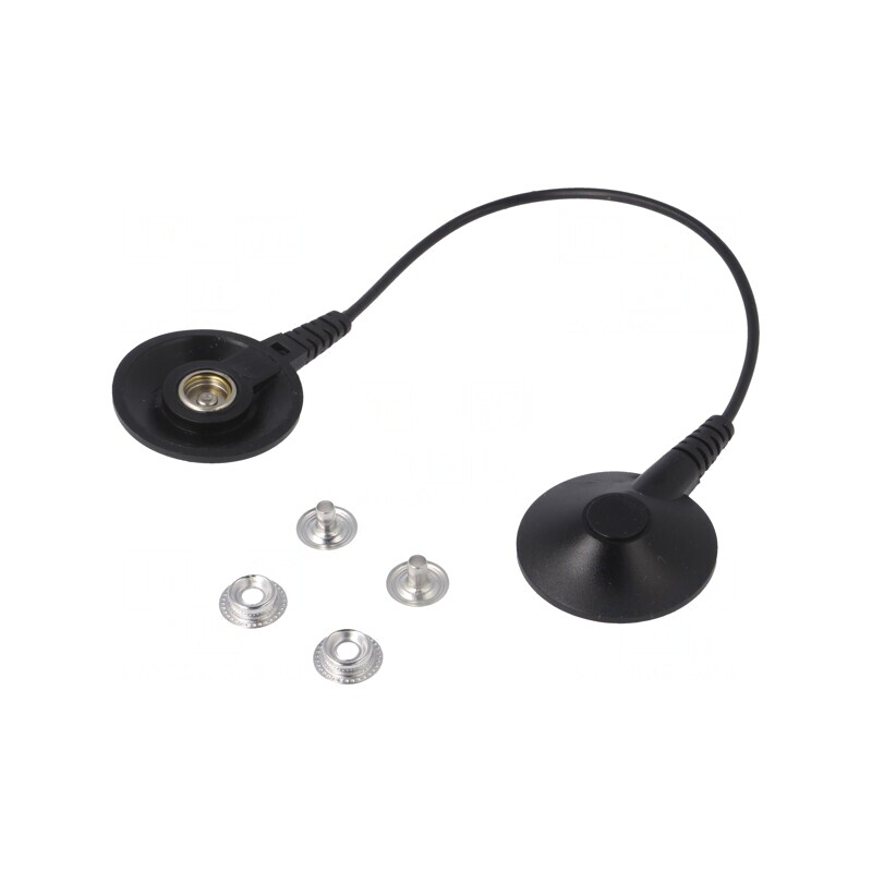 Cablu de Împământare ESD Negru 0,25m 1MΩ | Electronic-mag.ro | Componente Electronice