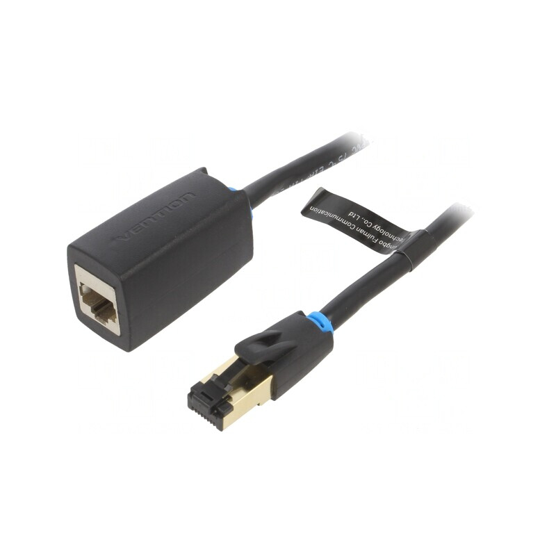 Prelungitor RJ45 Cat 8 0,5m Negru | Electronic-mag.ro | Componente Electronice