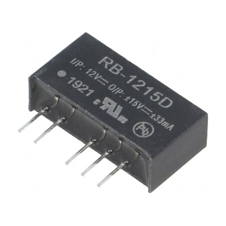 Convertor DC/DC 1W 12V la 15V/-15V | Electronic-mag.ro | Componente Electronice