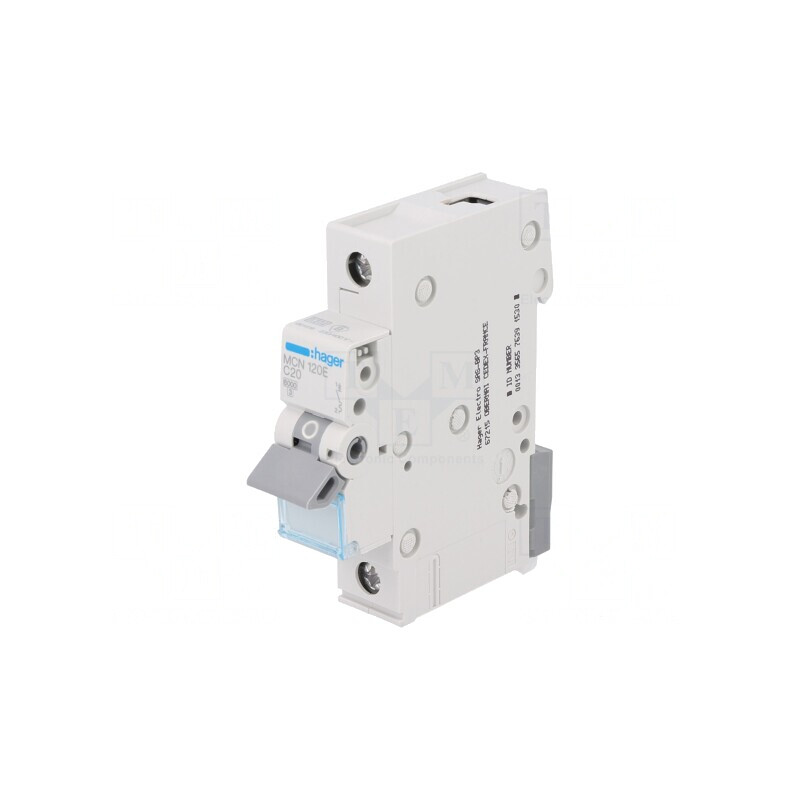 Întrerupător Supracurent 20A 230/400V 1P 6kA | Electronic-mag.ro | Componente Electronice