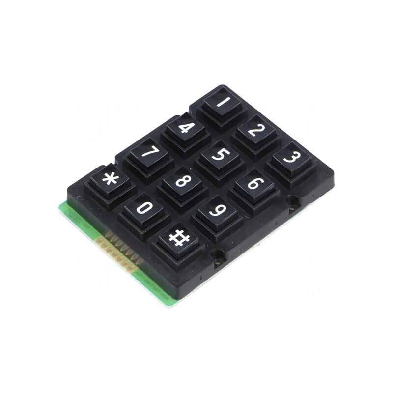 Tastatură Plastic 12 Butoane 20mA | Electronic-mag.ro | Componente Electronice