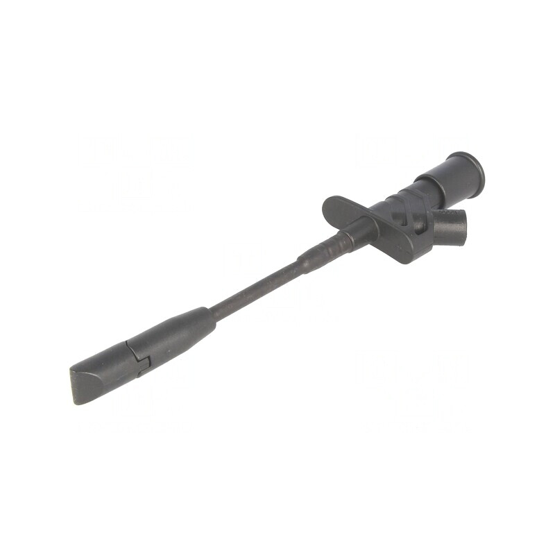 Clips de măsurare 10A negru 4mm nichelat | Electronic-mag.ro | Componente Electronice