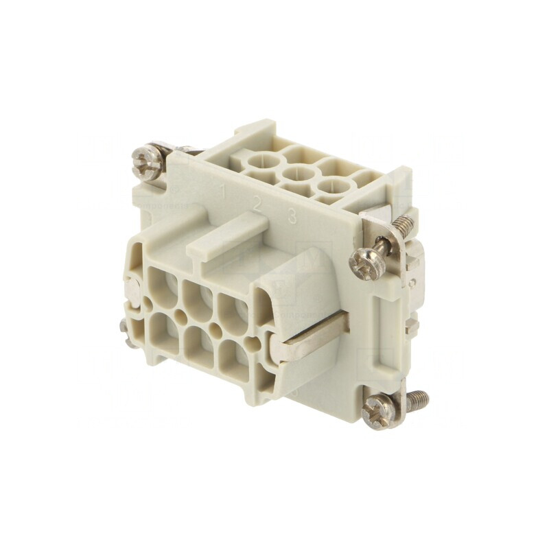 Conector HDC Inserturi Mamă 16A 6P+6PE | Electronic-mag.ro | Componente Electronice