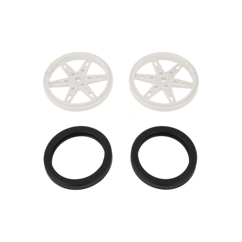 Ax Albă Moletată 60mm x 8mm | Electronic-mag.ro | Componente Electronice