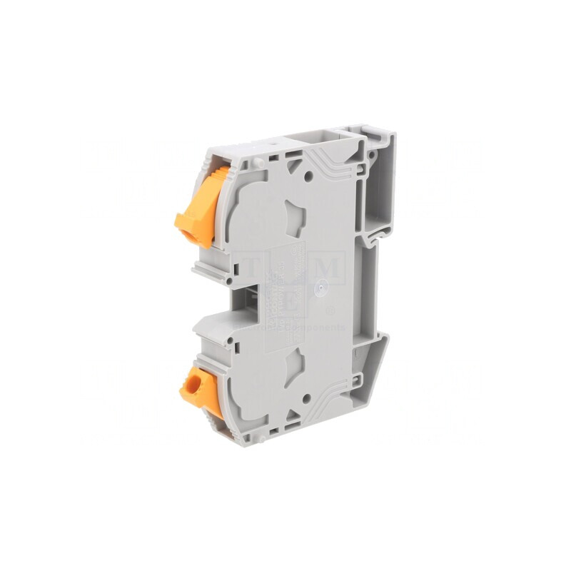 Conector de șine 2,5-35mm2, 2 borne, gri, lățime 16mm | Electronic-mag.ro | Componente Electronice