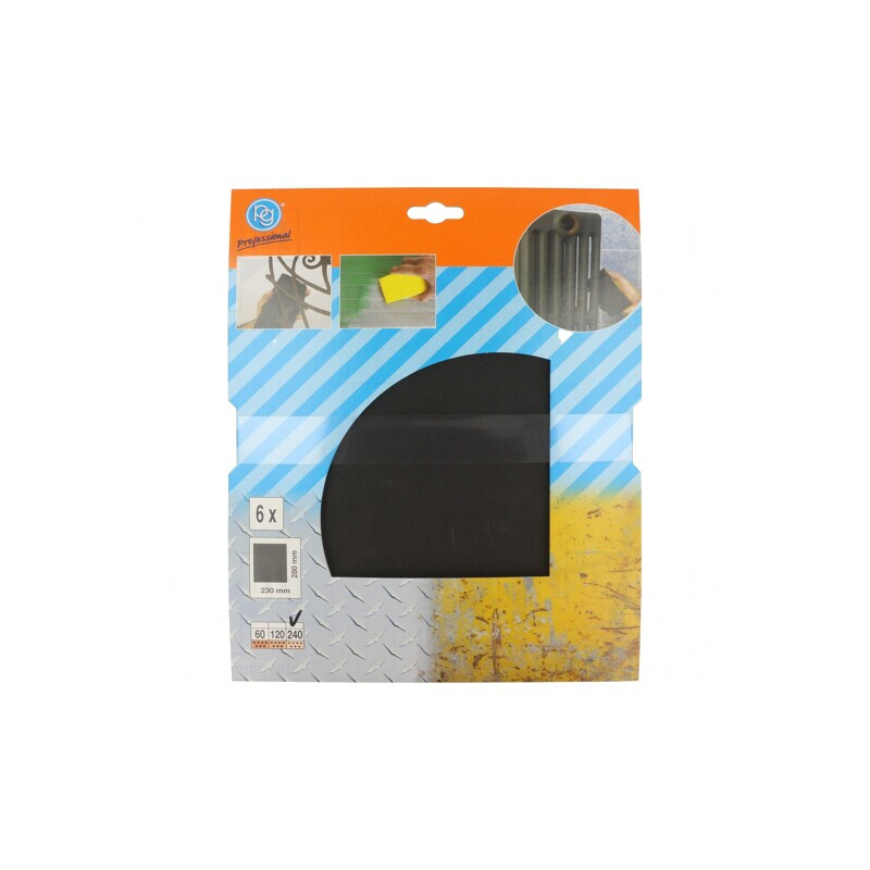 Șervețel Șmirghel Granularitate 240 230x280mm 6 Bucăți | Electronic-mag.ro | Componente Electronice
