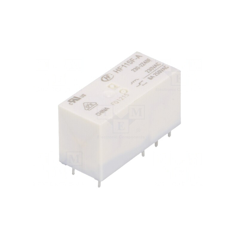 Releu Electromagnetic DPDT 230VAC 8A PCB | Electronic-mag.ro | Componente Electronice