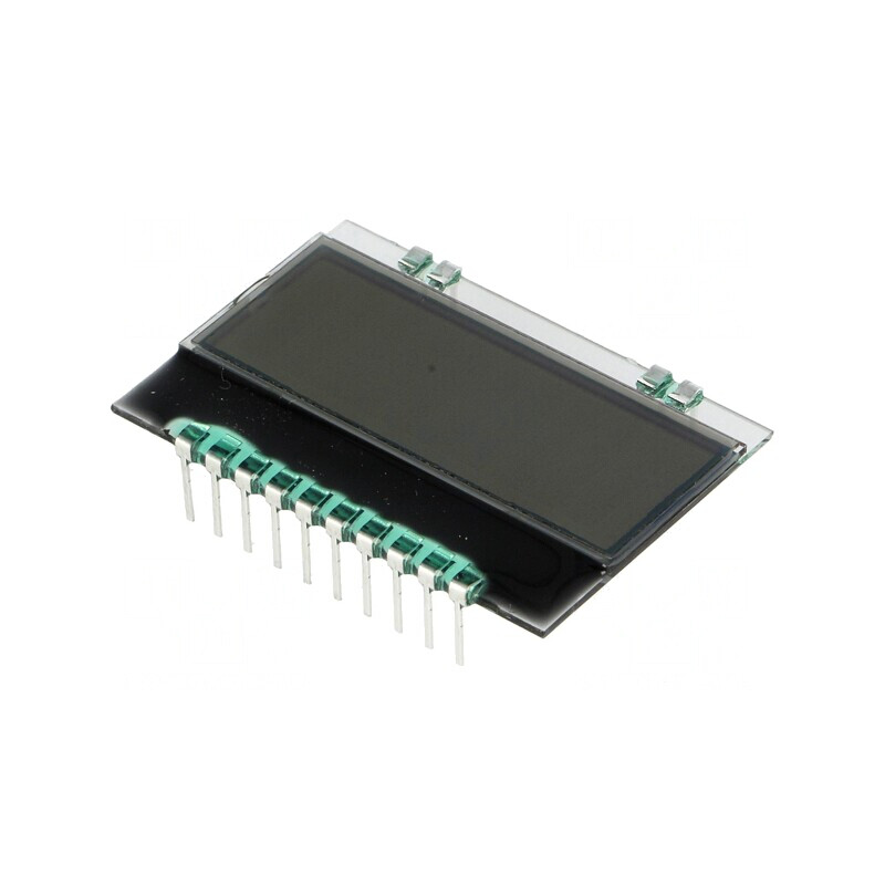 Afișaj LCD Alfanumeric FSTN 10x4 Alb 36x25mm | Electronic-mag.ro | Componente Electronice