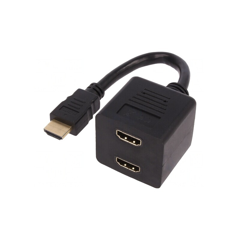 Splitter de semnal HDMI 2 porturi, negru | Electronic-mag.ro | Componente Electronice