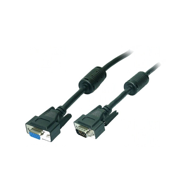 Cablu D-Sub 15pin HD Negru 1.8m | Electronic-mag.ro | Componente Electronice