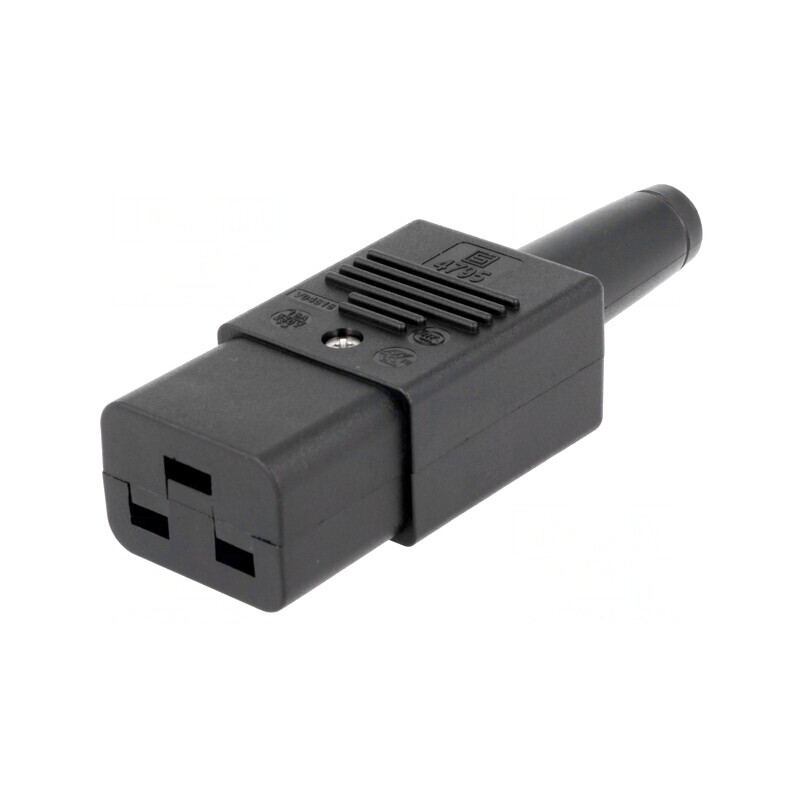 Conector Alimentare AC Mufă Mamă 16A 250V Drept | Electronic-mag.ro | Componente Electronice
