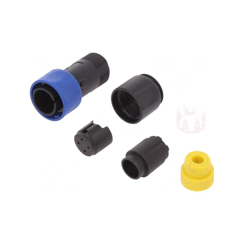 Conector Circular Mufă Tată 4 PIN fără Contacte Pe Cablu | Electronic-mag.ro | Componente Electronice