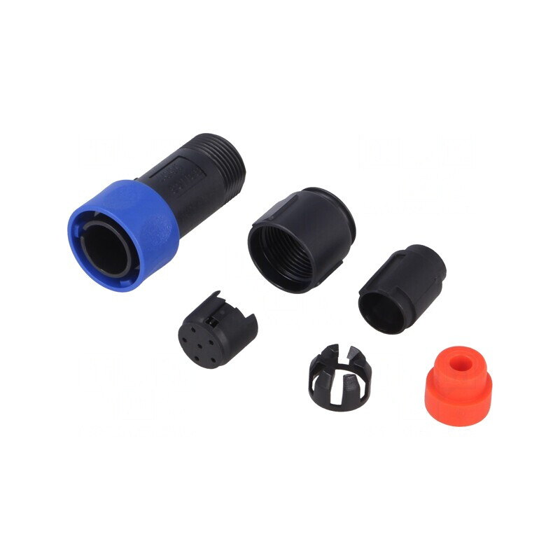 Conector Circular Mufă Tată 6 PIN Fără Contacte Pe Cablu | Electronic-mag.ro | Componente Electronice