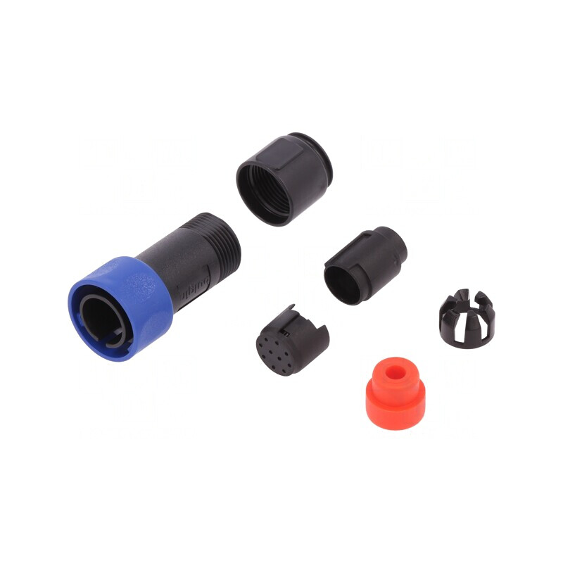Conector Circular Mufă Tată 10 PIN Fără Contacte pe Cablu | Electronic-mag.ro | Componente Electronice