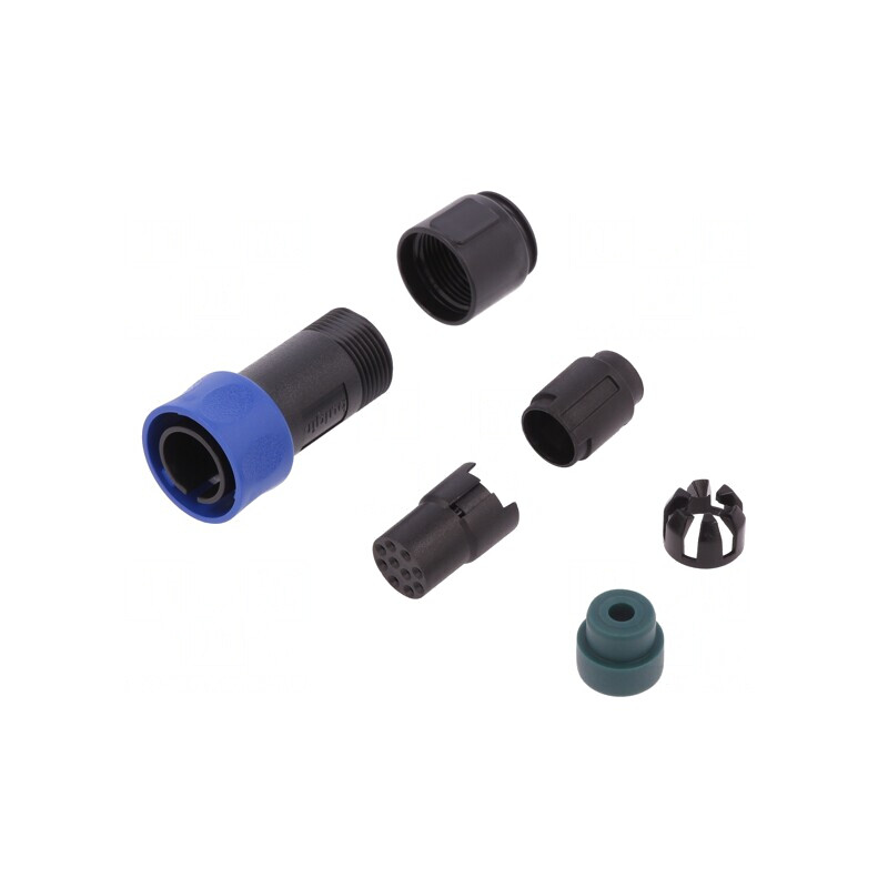 Conector Circular Mufă Mamă 10 PIN Fără Contacte Pe Cablu | Electronic-mag.ro | Componente Electronice
