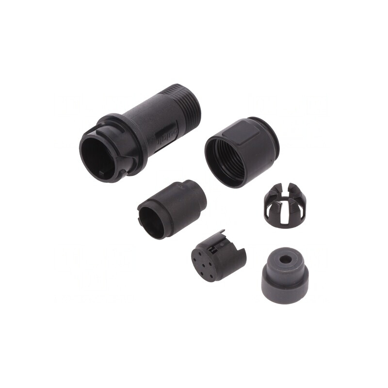 Conector Circular Mufă Tată 6 PIN Fără Contacte Pe Cablu | Electronic-mag.ro | Componente Electronice