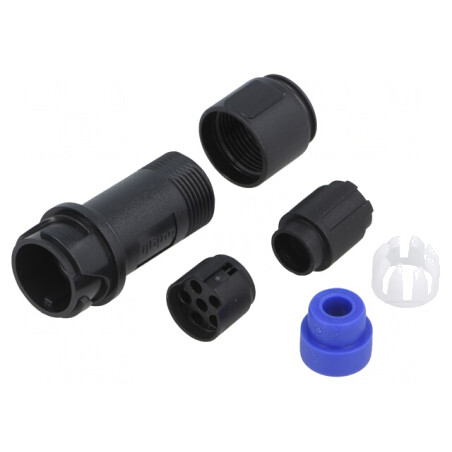 Conector Circular Mufă Tată 6 PIN fără Contacte pe Cablu | Electronic-mag.ro | Componente Electronice