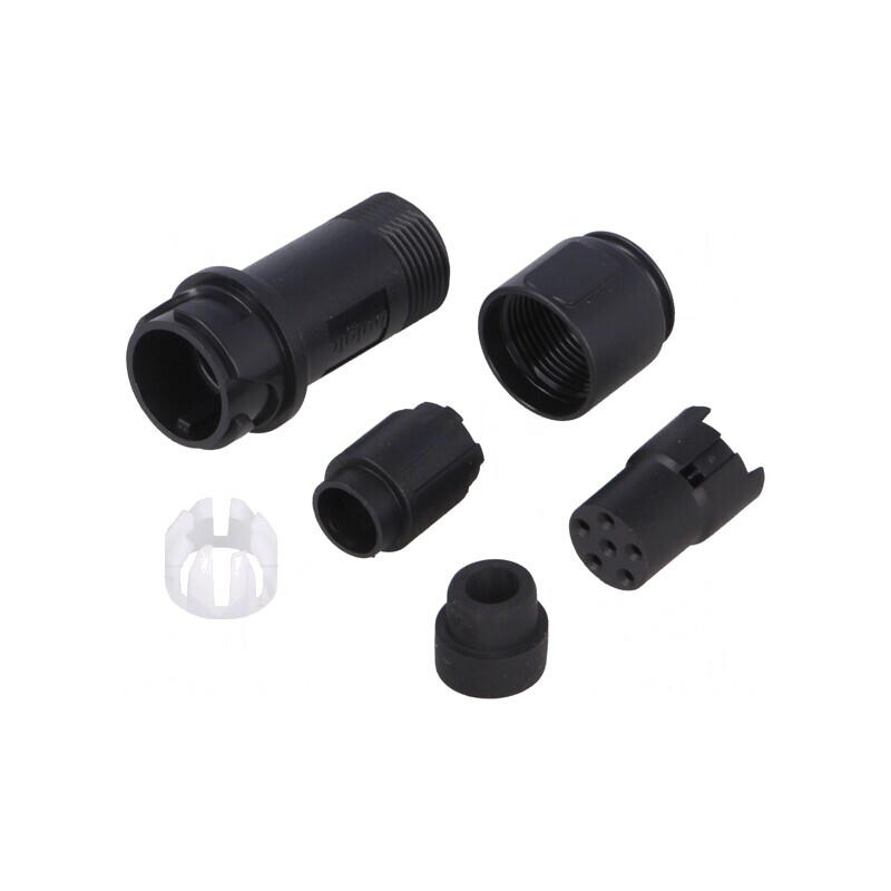 Conector Circular Mufă Mamă 6 PIN fără Contacte pe Cablu | Electronic-mag.ro | Componente Electronice