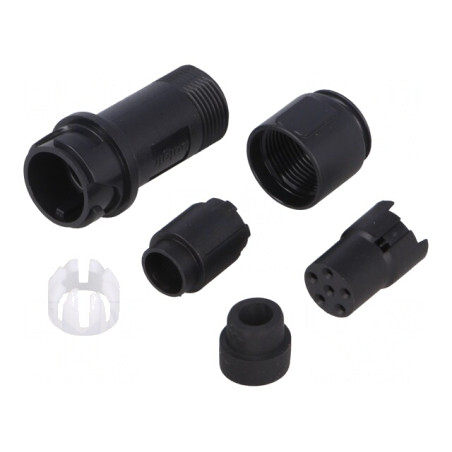 Conector Circular Mufă Mamă 6 PIN fără Contacte pe Cablu | Electronic-mag.ro | Componente Electronice
