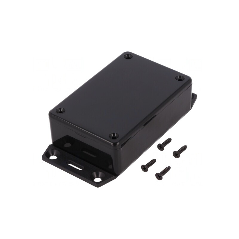 Carcasă Universală Neagră ABS IP54 56mm x 85mm x 27mm | Electronic-mag.ro | Componente Electronice