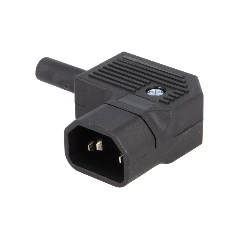 Conector Alimentare AC Mufă Tată 10A 250V IEC 60320 | Electronic-mag.ro | Componente Electronice