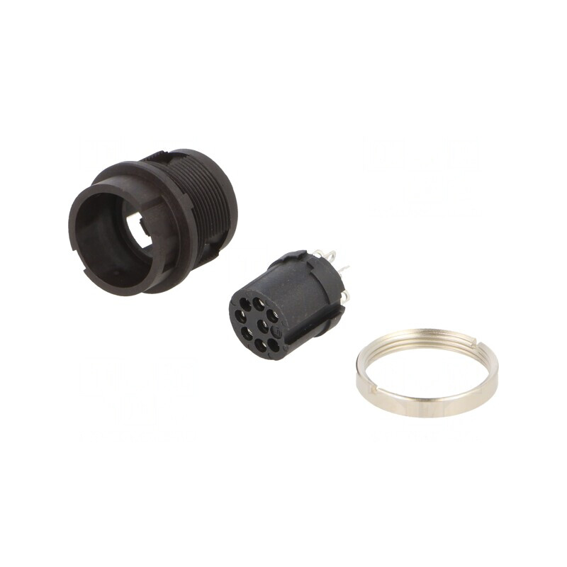Conector Circular 32V 8-Pin Soclu Mamă Lipire 5A IP40 | Electronic-mag.ro | Componente Electronice
