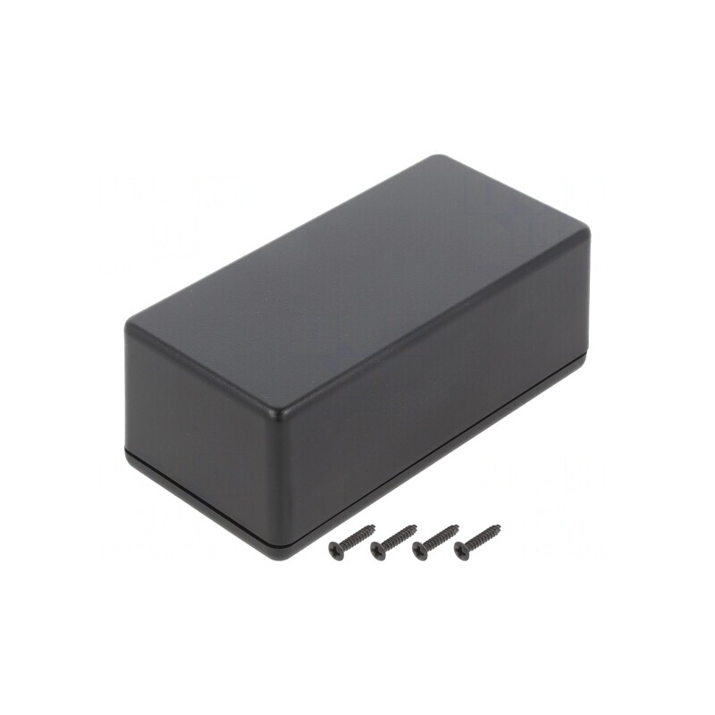 Carcasă universală neagră ABS IP40 65x130x50mm | Electronic-mag.ro | Componente Electronice