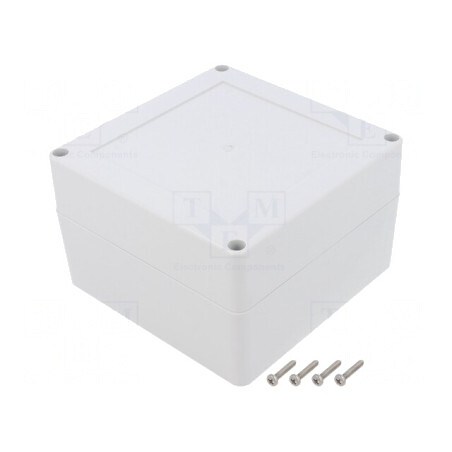 Carcasă Universală 120x120x75mm cu Bucșă din Alamă | Electronic-mag.ro | Componente Electronice