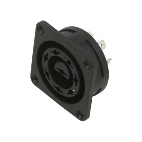 Conector Circular Soclu Mamă 8 PIN Lipire 6A Poliamidă | Electronic-mag.ro | Componente Electronice