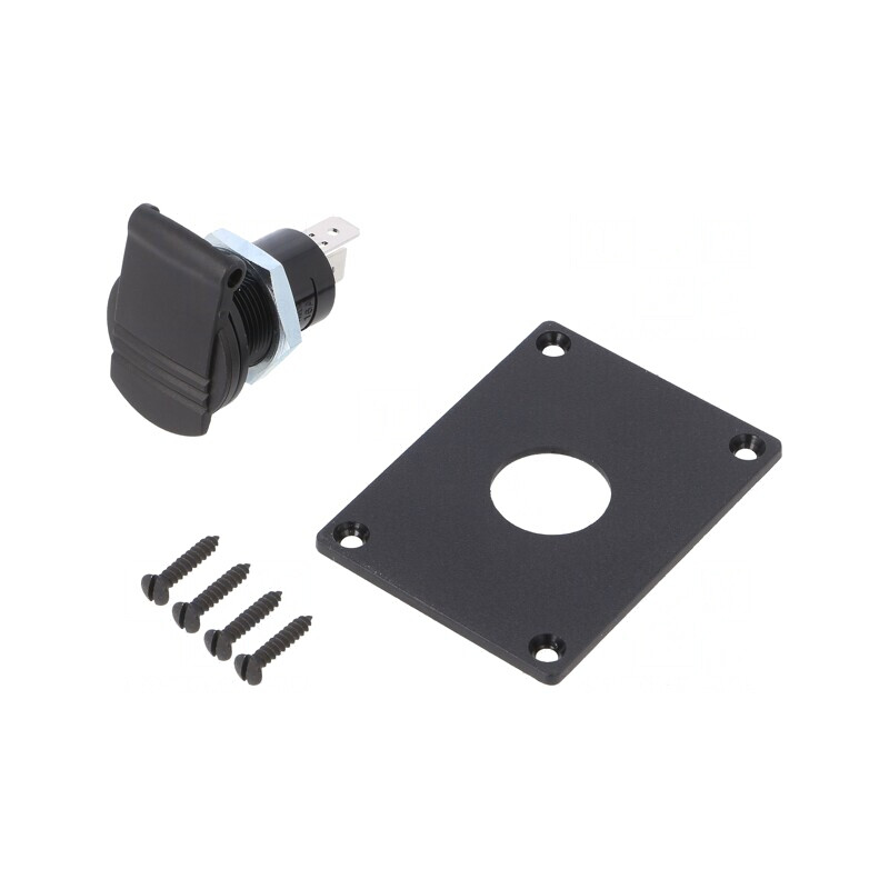 Soclu Brichetă Auto 16A Negru | Electronic-mag.ro | Componente Electronice Soclu Brichetă Auto 16A Negru | Electronic-mag.ro | Componente Electronice