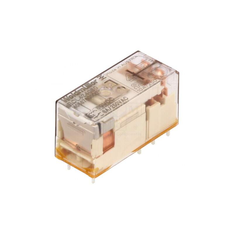 Releu Electromagnetic DPDT 60VDC 8A 250VAC | Electronic-mag.ro | Componente Electronice