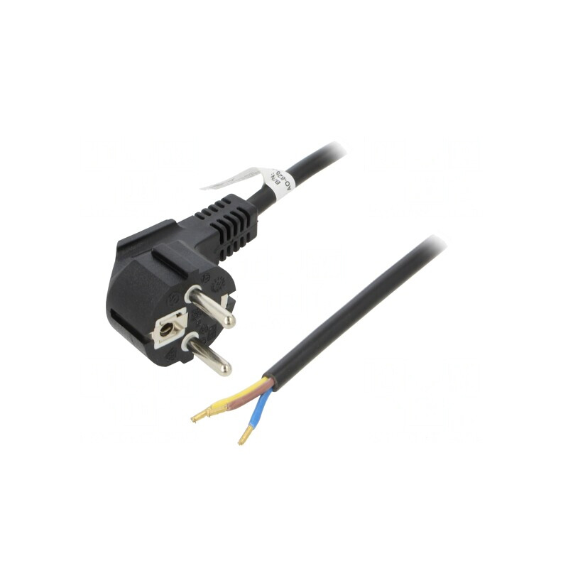 Cablu Alimentare 3m Negru 10A CEE 7/7 (E/F) | Electronic-mag.ro | Componente Electronice